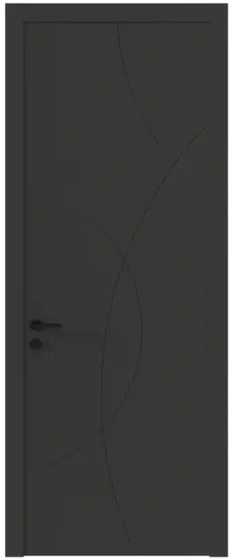 Межкомнатная дверь Tivoli Б-5, Без стекла (ДГ), цвет - Диамант серый