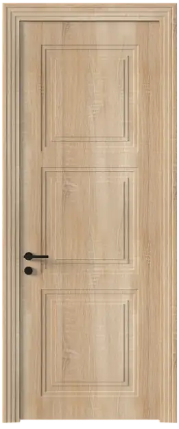 Межкомнатная дверь Milano Neo Classic Scalino, Без стекла (ДГ), цвет - Дуб сонома светлый