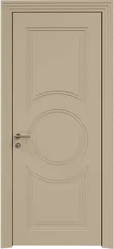 Дверь Ravenna Neo Classic Scalino Серое Льняное волокно эмаль по шпону (RAL 075-70-10) без стекла