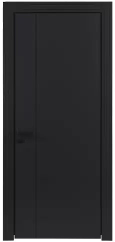 Дверь Piazza Moderno Черная эмаль (RAL 9004) без стекла