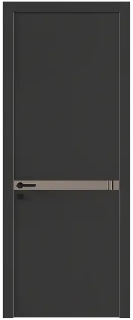 Межкомнатная дверь Tivoli Б-4, Со стеклом (ДО), цвет - Диамант серый