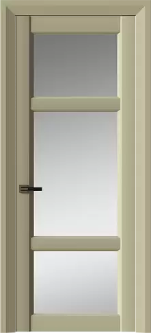 Дверь Siena Neo Classic Decoro Серо-оливковая эмаль (RAL 7032) со стеклом