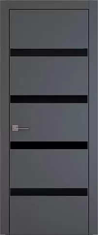 Дверь Tivoli Д-4 Графитово-серая эмаль (RAL 7024) без стекла