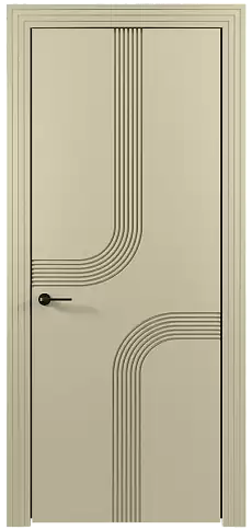 Дверь Armonia Moderno Серо-оливковая эмаль (RAL 7032) без стекла