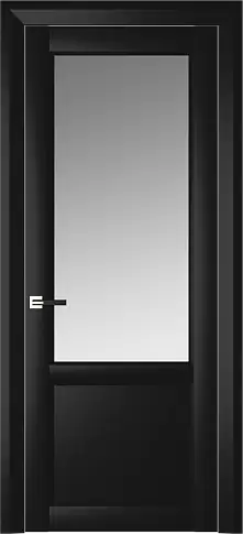 Дверь Dinastia Neo Classic Decoro Черная эмаль (RAL 9004) со стеклом