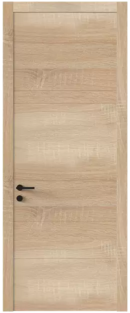 Межкомнатная дверь Tivoli К-2, Без стекла (ДГ), цвет - Дуб сонома светлый