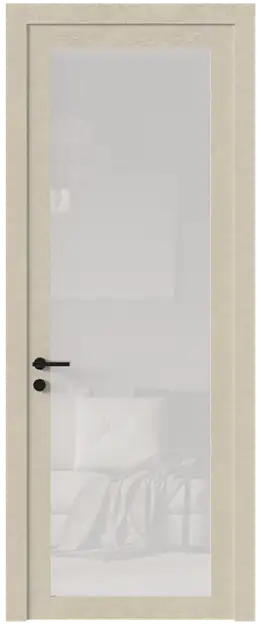 Межкомнатная дверь Tivoli З-5, Со стеклом (ДО), цвет - Версилк крем