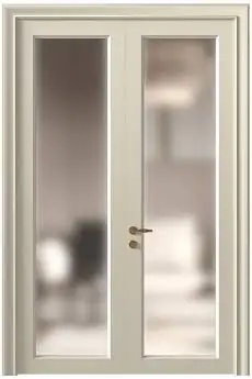 Дверь Domenica Porta Classic / Доменика Порта Классик Бежевая эмаль (RAL 9010) со стеклом