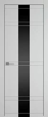 Дверь Tivoli Ж-4 Серая эмаль (RAL 7047) со стеклом