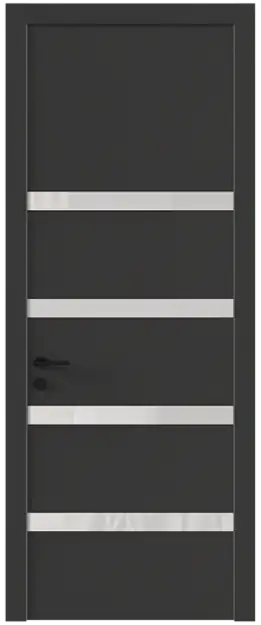 Межкомнатная дверь Tivoli Д-4, Со стеклом (ДО), цвет - Диамант серый