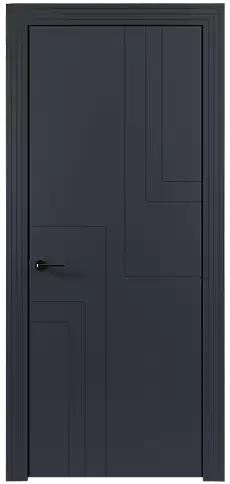 Дверь Futuro Moderno Графитово-серая эмаль (RAL 7024) без стекла