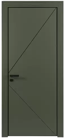 Дверь Pala Moderno Серый Мох эмаль (RAL 7003) без стекла