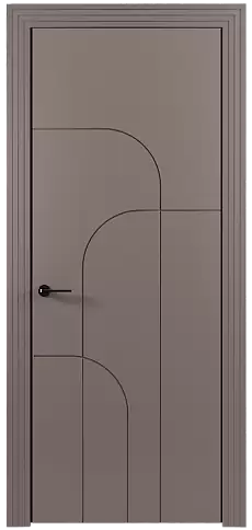Дверь Arco Moderno Серая стяжка эмаль (RAL 060-60-05) без стекла