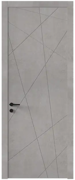 Межкомнатная дверь Tivoli В-5, Без стекла (ДГ), цвет - Белый камень