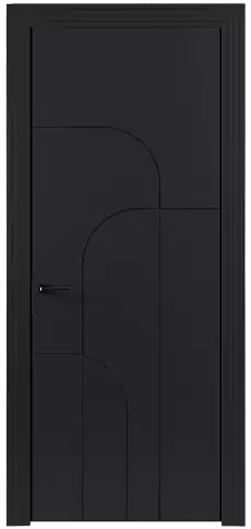 Дверь Arco Moderno Черная эмаль (RAL 9004) без стекла