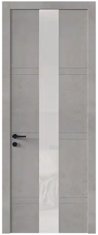 Дверь Tivoli Ж-4 Белый камень со стеклом