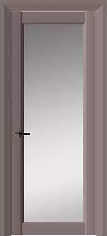 Дверь Domenica Neo Classic Decoro Теплый Серый эмаль (RAL 040-60-05) со стеклом