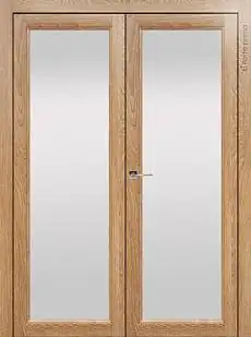 Дверь Sorrento / Сорренто Б4 Дуб капучино со стеклом