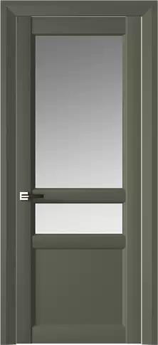 Дверь Imperia-R Neo Classic Decoro Серый Мох эмаль (RAL 7003) со стеклом
