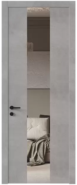 Межкомнатная дверь Tivoli Ж-1, Со стеклом (ДО), цвет - Белый камень