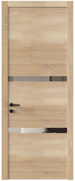 Межкомнатная дверь Tivoli В-4, Со стеклом (ДО), цвет - Дуб сонома светлый