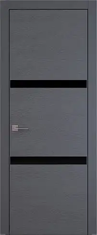 Дверь Tivoli В-4 Графитово-серая эмаль по шпону (RAL 7024) без стекла