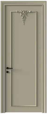 Дверь Tivoli А-1 Серое Льняное волокно эмаль (RAL 075-70-10) без стекла