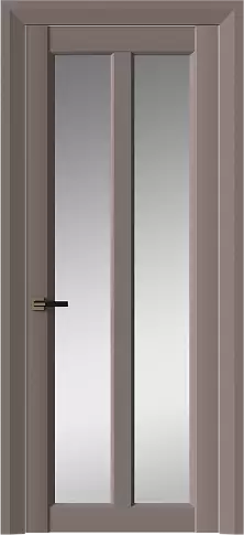 Дверь Prato Neo Classic Decoro Теплый Серый эмаль (RAL 040-60-05) со стеклом
