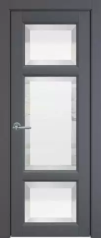 Дверь Siena Porta Classic Графитово-серая эмаль (RAL 7024) со стеклом