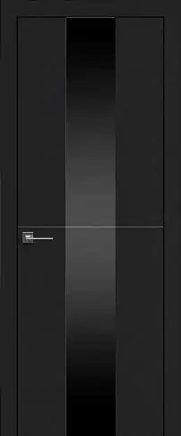 Дверь Tivoli Ж-3 Черная эмаль (RAL 9004) со стеклом