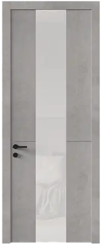 Дверь Tivoli Ж-3 Белый камень со стеклом