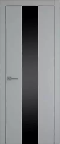 Дверь Tivoli Ж-1 Серебристо-серая эмаль (RAL 7045) со стеклом