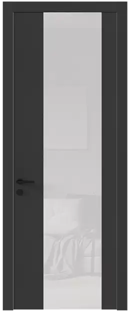 Межкомнатная дверь Tivoli Е-1, Со стеклом (ДО), цвет - Диамант серый