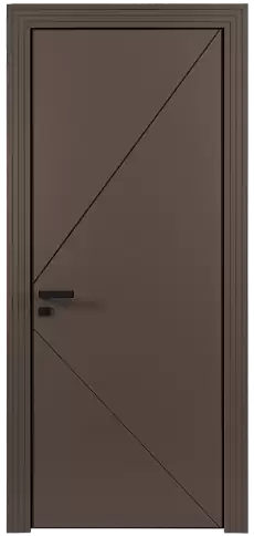 Дверь Pala Moderno Коричневый Тик эмаль (RAL 050-50-10) без стекла