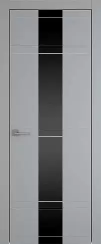 Дверь Tivoli Ж-4 Серебристо-серая эмаль (RAL 7045) со стеклом