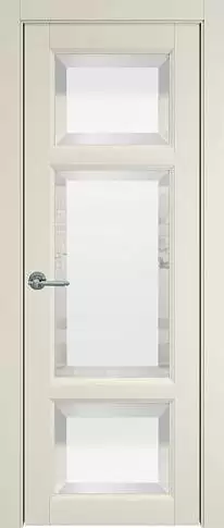 Дверь Siena Porta Classic Жемчужная эмаль (RAL 1013) со стеклом