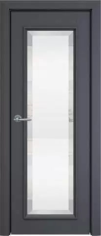 Дверь Domenica Porta Classic LUX Графитово-серая эмаль (RAL 7024) со стеклом