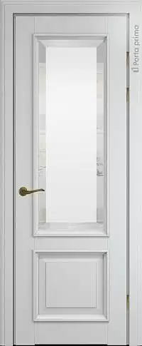 Дверь Dinastia Porta Classic LUX Серая эмаль (RAL 7047) со стеклом
