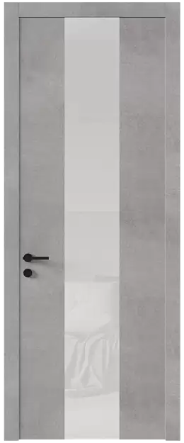 Межкомнатная дверь Tivoli Ж-1, Со стеклом (ДО), цвет - Белый камень