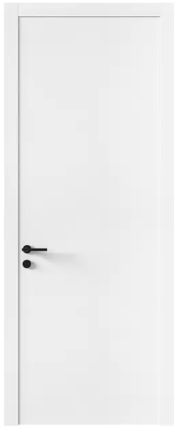 Межкомнатная дверь Tivoli А-1, Без стекла (ДГ), цвет - Белоснежная мягкая шагрень