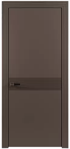 Дверь Tramonto Moderno Коричневый Тик эмаль (RAL 050-50-10) без стекла