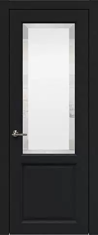Дверь Dinastia Porta Classic Черная эмаль (RAL 9004) со стеклом