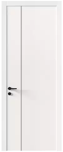 Дверь Tivoli В-1 Белоснежная мягкая шагрень без стекла