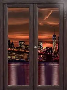 Дверь Sorrento / Сорренто В4 Венге Нуар со стеклом