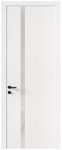 Дверь Tivoli Д-1 Белоснежная мягкая шагрень без стекла