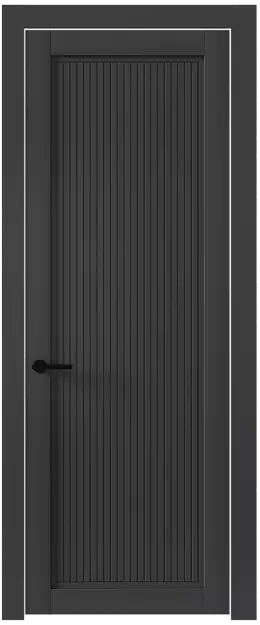 Межкомнатная дверь Tivoli З-2, Без стекла (ДГ), цвет - Графитово-серая эмаль (RAL 7024)