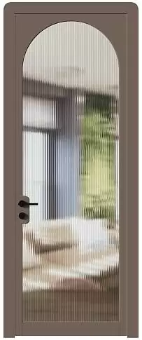 Дверь Luna Moderno Коричневый Тик эмаль (RAL 050-50-10) со стеклом