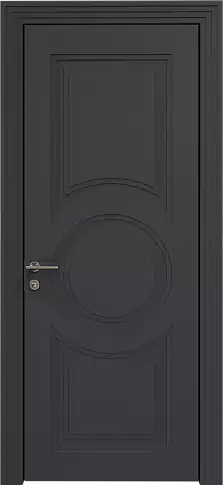 Дверь Ravenna Neo Classic Scalino Графитово-серая эмаль по шпону (RAL 7024) без стекла