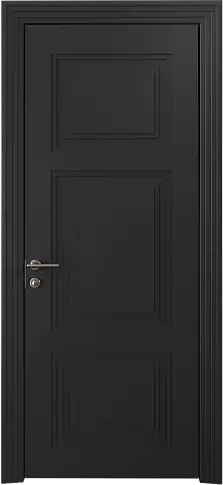 Дверь Siena Neo Classic Scalino Черная эмаль (RAL 9004) без стекла