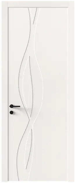 Межкомнатная дверь Tivoli Г-5, Без стекла (ДГ), цвет - Белоснежная мягкая шагрень